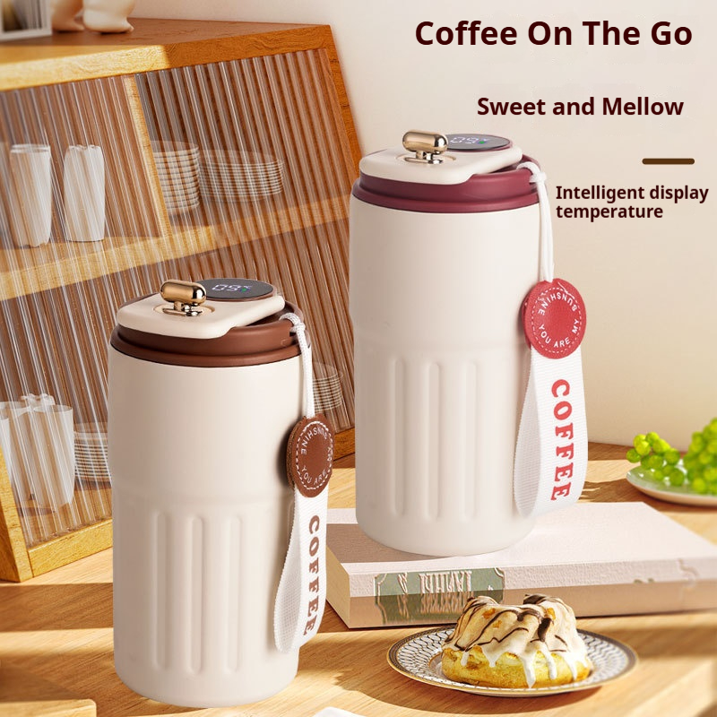 Smart Water Bottle Tracker - Stainless Steel Vacuum Cup Smart Thermos