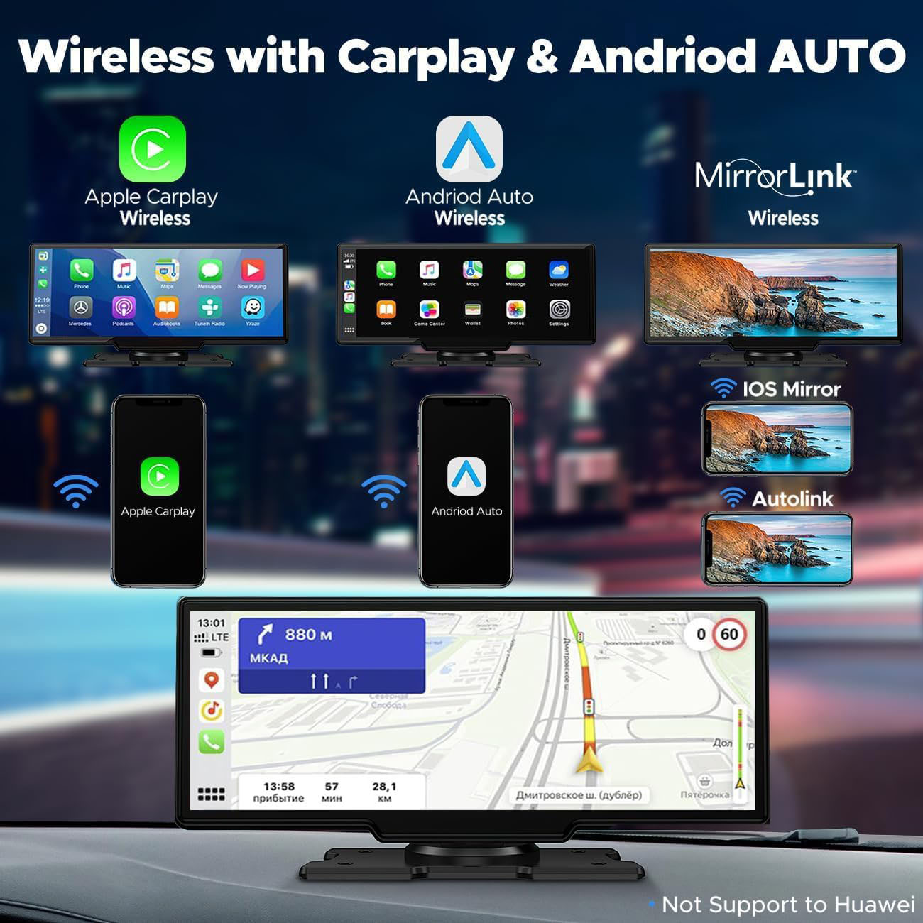 10.26 Inch Dash Cam 4K Carplay - Panoramic Dash Cam 360 ulasan dan harga