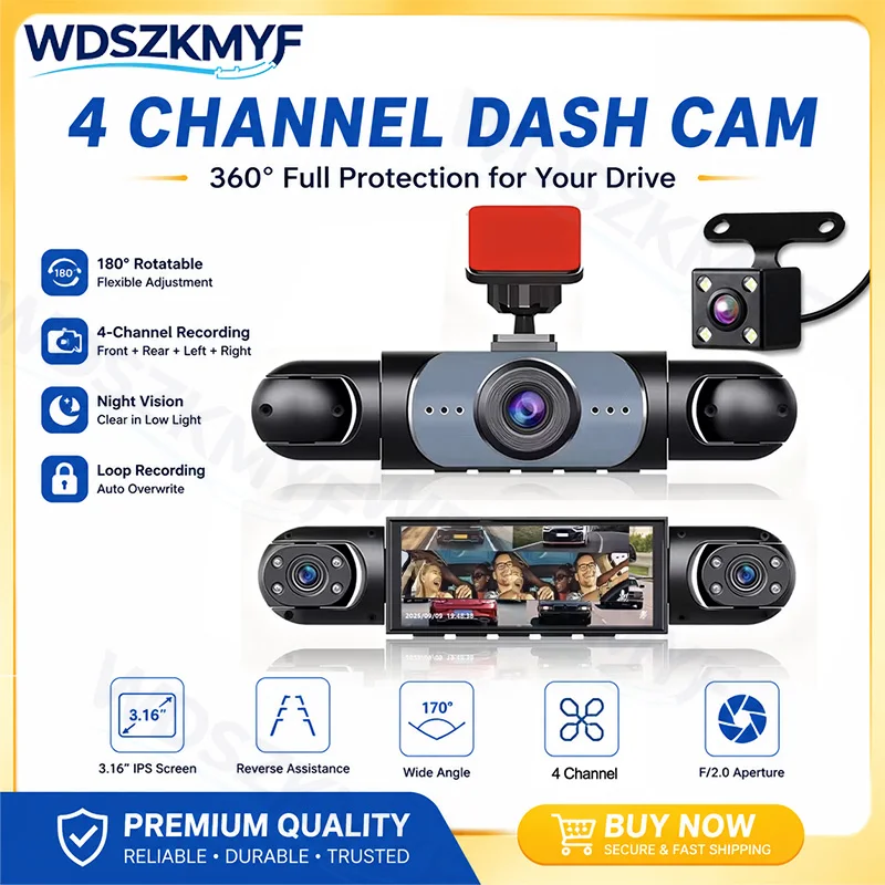 360° Panoramic DashCam 1080P 3 - Panoramic Dash Cam 360 ulasan dan harga