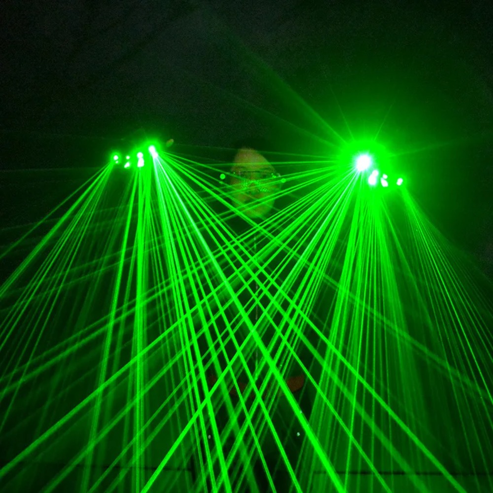 Green Laser Gloves Laser Flash - Led Gloves Music ulasan dan harga