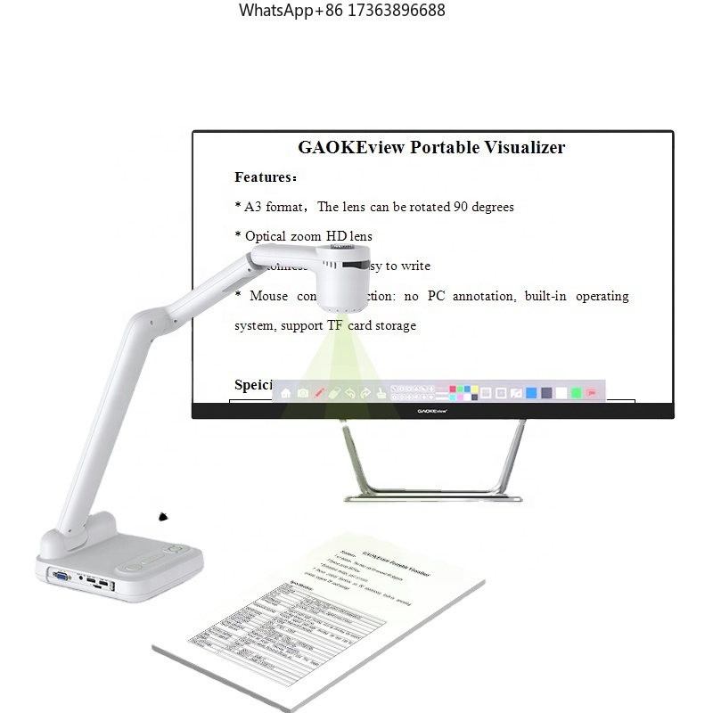 Gaoke A3A4 Mini Scanner Docume - Document Camera Visualizer ulasan dan harga