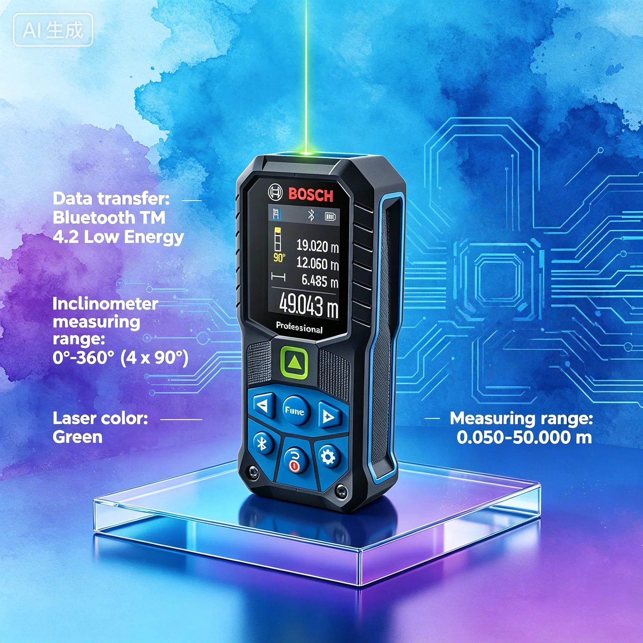 Bosch GLM 50-27 CG Green Laser - Laser Distance Measure ulasan dan harga