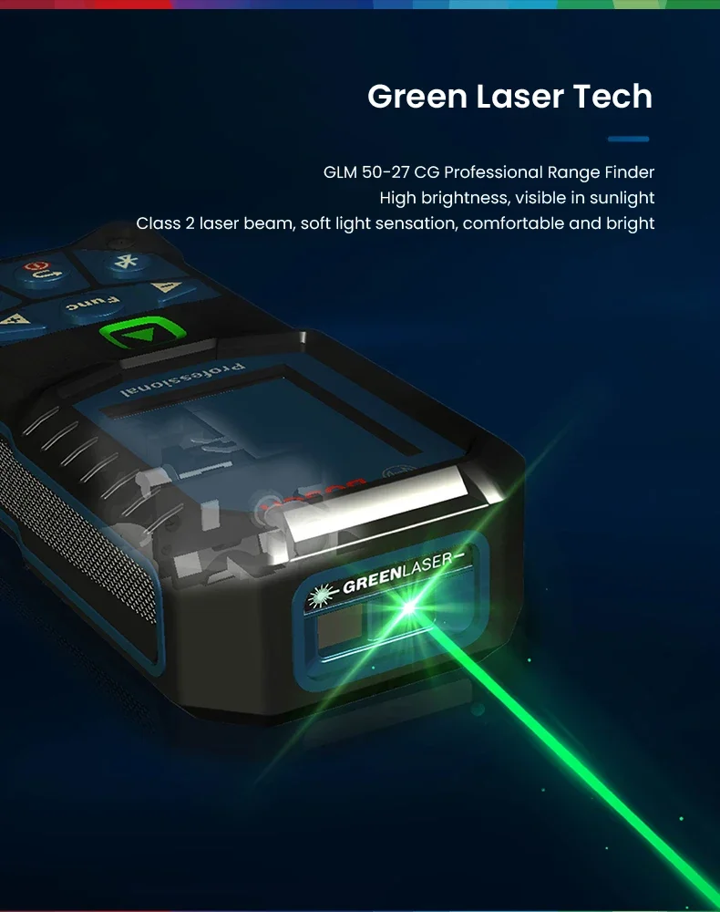 Bosch GLM 50-27 CG Green Laser - Laser Distance Measure ulasan dan harga