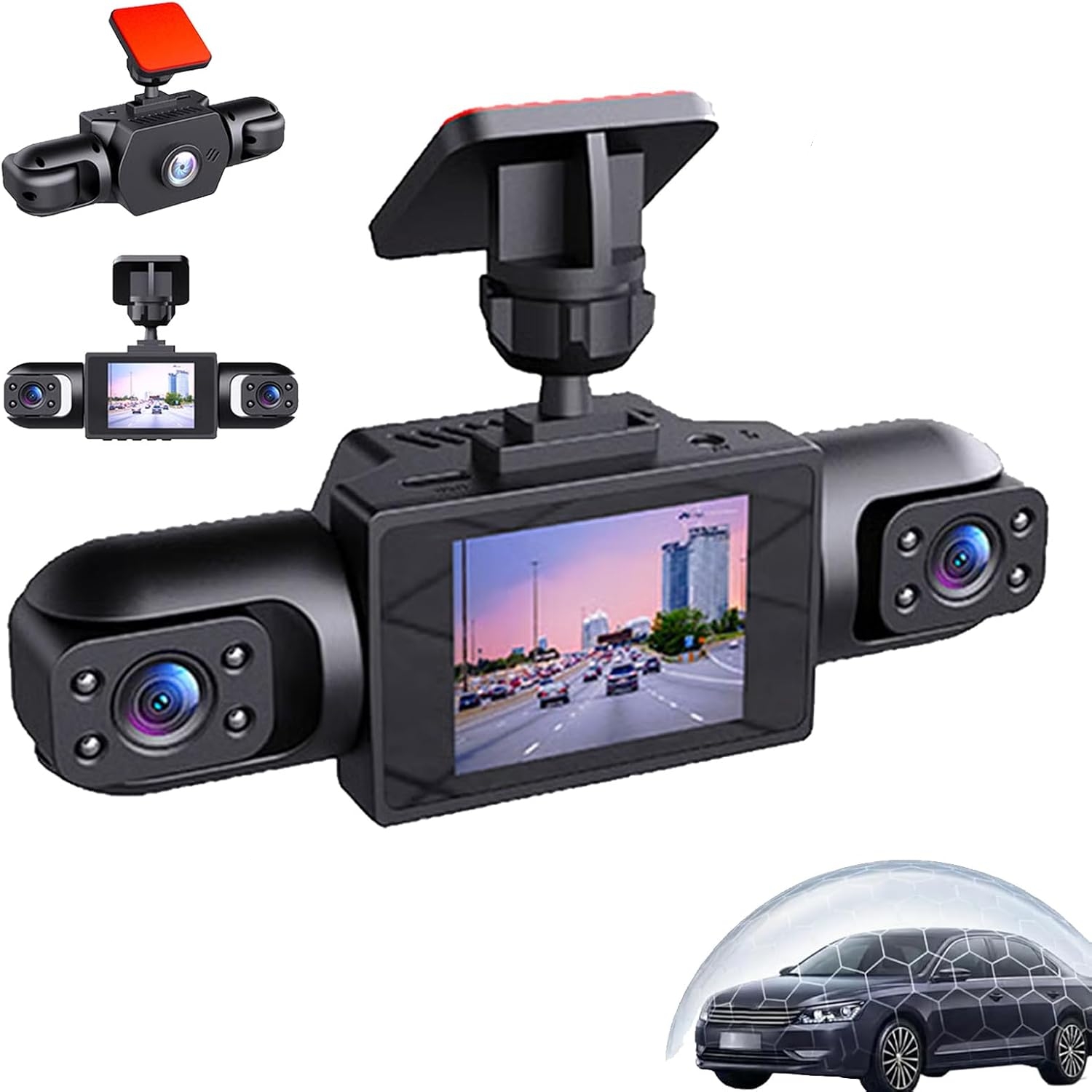 All-Round 360 Degree 1080P Pan - Panoramic Dash Cam 360 ulasan dan harga