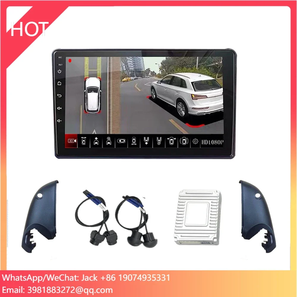 Wide Angle 1080p 4 Camera 360  - Panoramic Dash Cam 360 ulasan dan harga