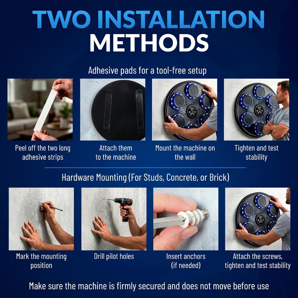 Smart Music Boxing Machine wit - Led Gloves Music ulasan dan harga