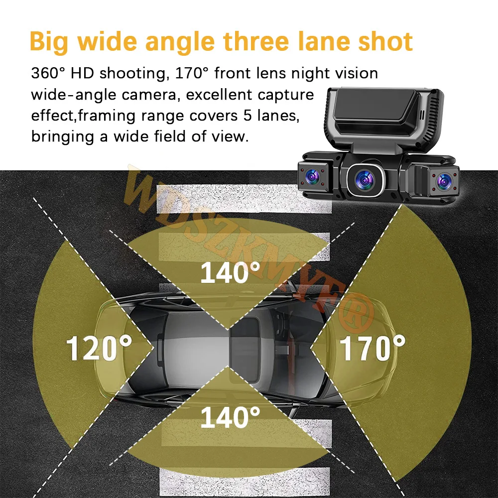 4Channels Car DVR WIFI 1080P V - Panoramic Dash Cam 360 ulasan dan harga