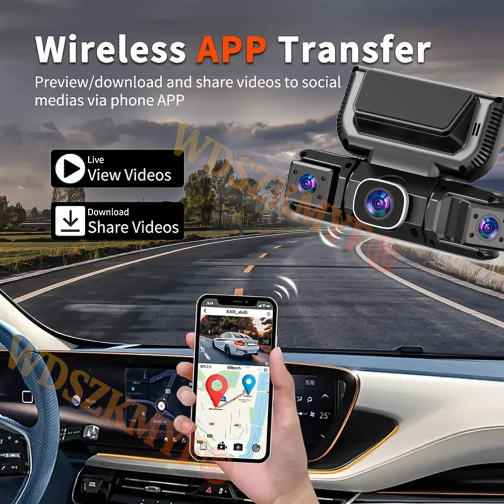 4Channels Car DVR WIFI 1080P V - Panoramic Dash Cam 360 ulasan dan harga