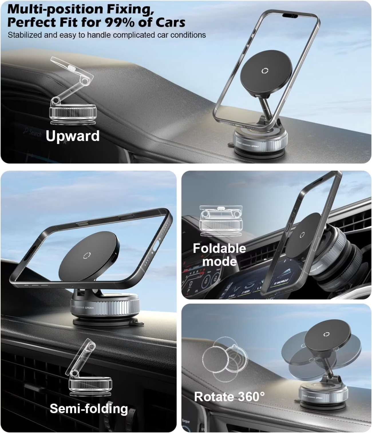 15W Wireless Fast Charger Car  - Magnetic Charging Cable ulasan dan harga